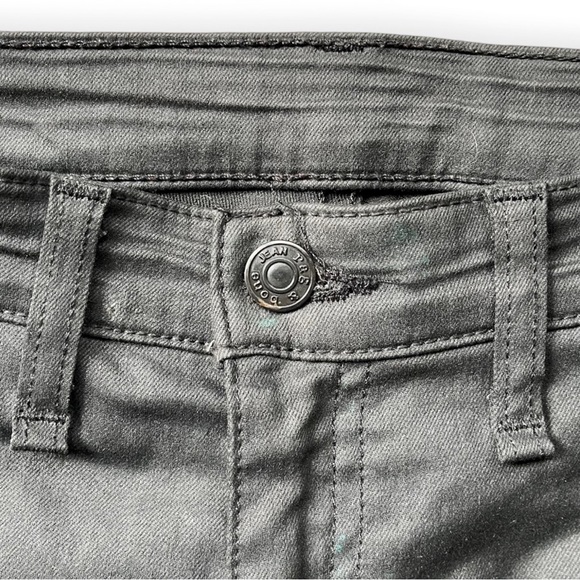 Rag & Bone Grey Black Tuxedo Stripe Skinny Jeans in “Midnight,” sz 27” - Picture 6 of 11